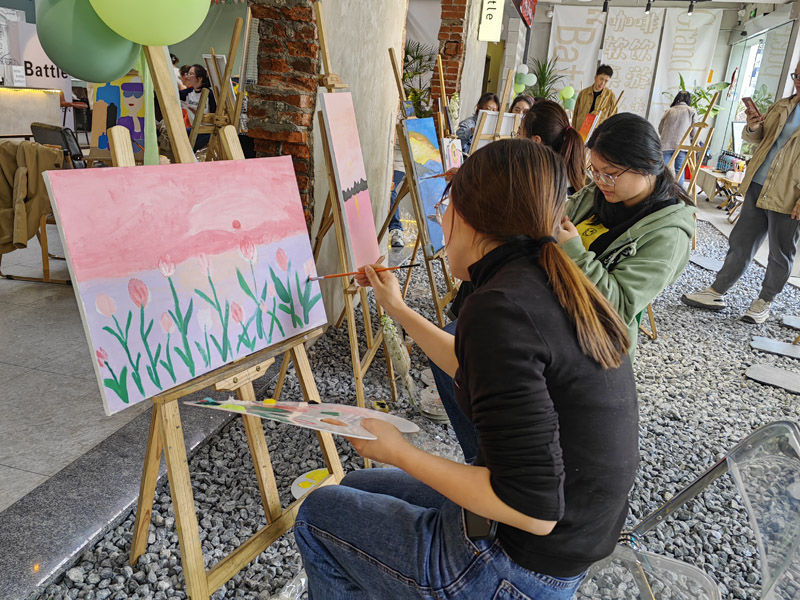 三八節(jié)油畫活動 (2)
